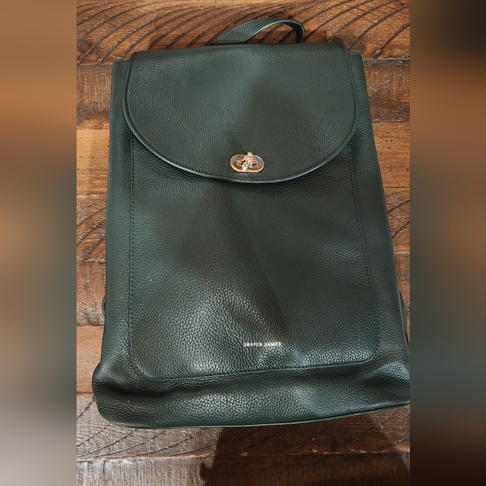 Draper James Green Backpack Purse